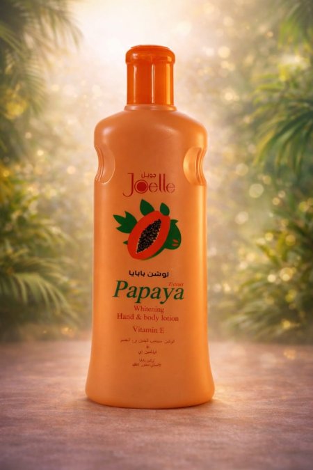 لوشن جولي بالبابايا (Joelle Papaya Lotion) لوشن لليدين والجسم – مع فيتامين E للتفتيح والترطيب